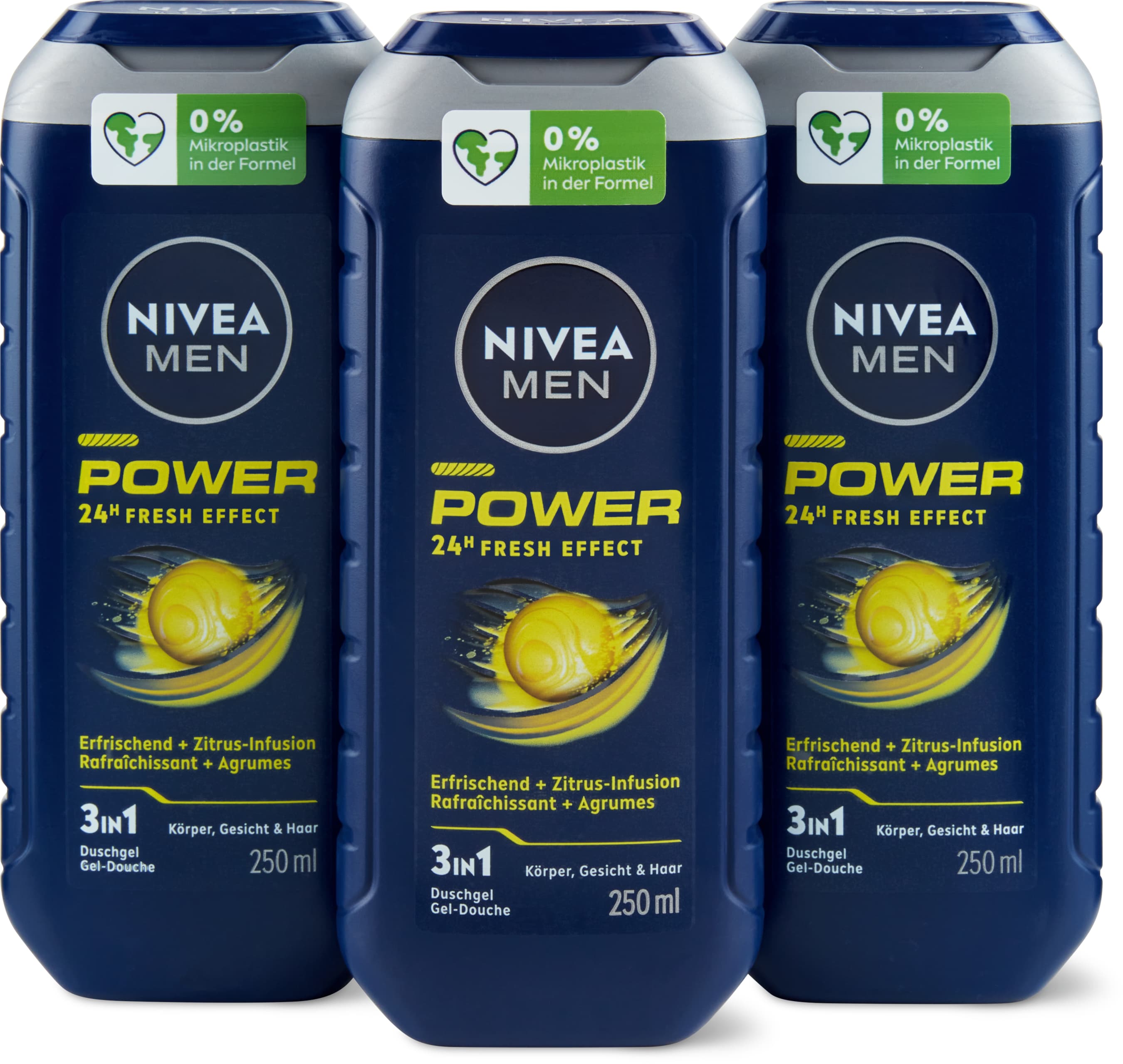 Nivea Dusche Power 3x250ml